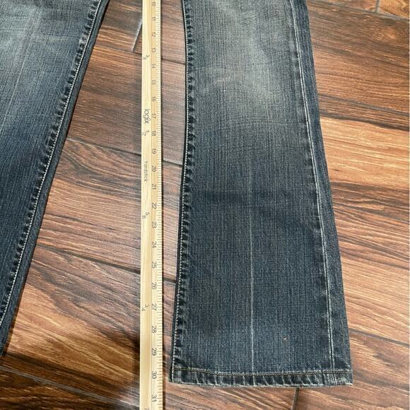 7 For All Mankind Bootcut Jeans 26 Y2K  Gray Preppy Academia - Picture 7 of 7